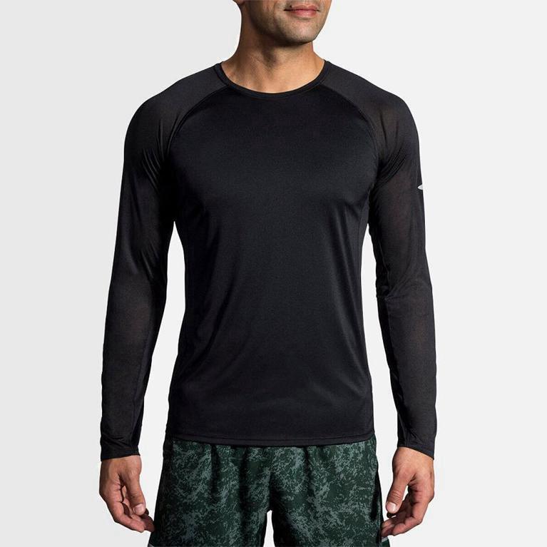 Brooks Stealth - Camisetas Manga Larga Hombre - Gris (MBWX-83962)